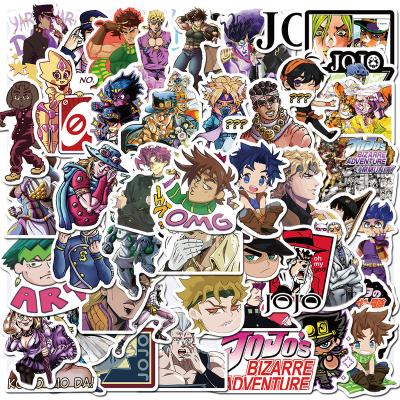 China 50Pcs Anime JoJos Adventure Sticker Skateboard Graffiti Sticker Japan Weird Cartoon Stickers Waterproof Sticker for sale