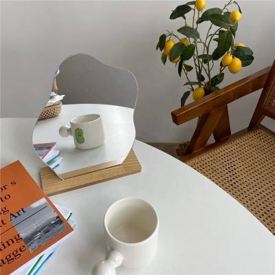 China Fashion Ins Korean water droplet clouds shape home decoration countertop photo mirror for sale