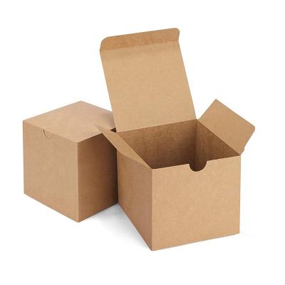 China Brown Recycled Packaging Materials Custom Craft Packing Boxes Kraft Paper Package Box for sale