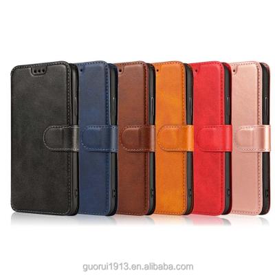 China Shockproof Premium Soft Leather Back Cover Flip Holder PU Wallet Card Slot Phone Case For iPhone 12 13 pro 11 pro XR XS 8 7 plus max max for sale