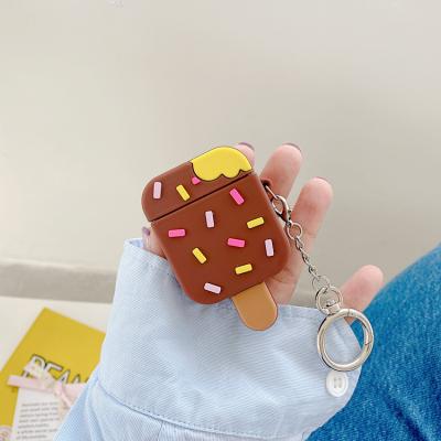 China High Protective Cute Creative Design Chocolate Candy 3D Silicone Shockproof Funny Earphone Cases For AirPods 1/2 pro for sale