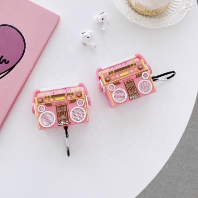 China High Protective For Airpods Case 3D Box Design Cute Silicone Earphone Radio Audio Case For Airpods Pro Cover Device For Airpod 1/2 for sale