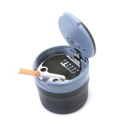 China Car/office/home most in 2021 popular high quality fashion led ashtray cigarette car funny ashtray for sale