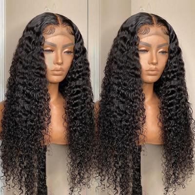 China Body Wave Cuticle Aligned Brazilian Virgin Hair Wigs 250% Density Hd Lace Frontal Curly Wig 5X5 Closure Wigs for sale