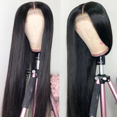 China Wholesale Body Wave 40 Inch Long Bone Straight Wig 4x4 Closure Cheap Wig Hair for sale