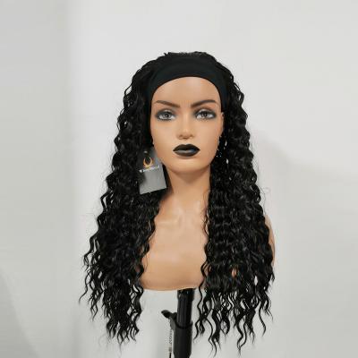 China WlosyMond Water Wave Water Wave Headband Wig Hairband Wigs For Black Women 26 Inches for sale