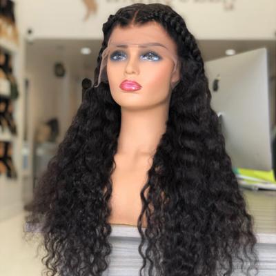 China Other Hd Human Hair Wigs 13X4 13X6 Remy Origin Indian Curly Human Hair Virgin Lace Frontal Wig Transparent Thin Swiss Hair for sale