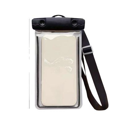 China Luminous Luminous Outdoor Sports Mobile Phone Bag Sealed Transparent Beach Swimming Mobile Phone Waterproof Case Messenger Hand for sale