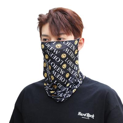 China Breathable Outdoor ice silk mask changeable ear scarf men's and women's  riding head cover bandana sun  scarf summer for sale