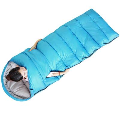 China Envelope Type New style bare hands spring and autumn outdoor warm adult lunch break ultra-light camping sleeping bag for sale