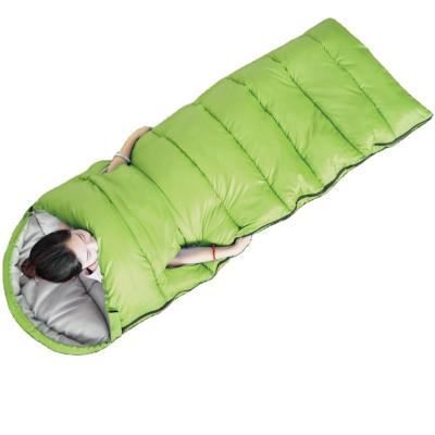 China Envelope Type Outdoor Spring Autumn Thickened Warm Portable Camping Single Person Open Hand Envelope Sleeping Bag for sale