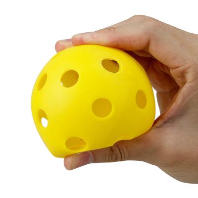 China EVA High quality indoor and outdoor 72mm 26 holes super soft pickle ball for sale