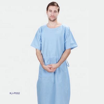 China Hospital Short Sleeve Patient Gown Design for sale