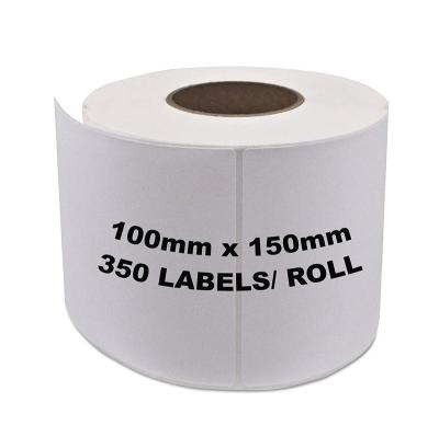 China 100x150 Barcode Label Direct Thermal Packaging Labels Apply For Zebra Mark Printer for sale