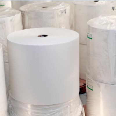 China Factory Price Heat Sensitive OEM ODM Customized Recycled Semigloss Paper Coated Labels Raw Material Jumbo Paper Roll for sale