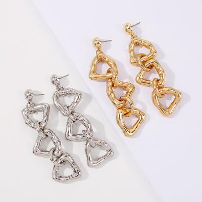 China Long Luge punk drop earrings women exaggerated irregular punk earrings jewelry supplier personality tide fashionable earphone for sale