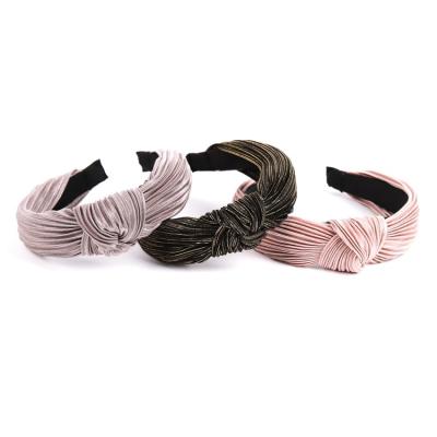 China Fashion OEM Fashion Bow Generous Simple Style Hairband Kids Fancy Elastic Hairband for sale