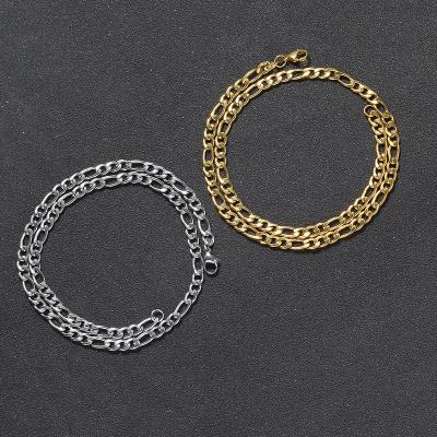 China FASHIONABLE hot sale women's stainless steel gold cuban bracelet 5mm can give fashion jewelry for party for sale