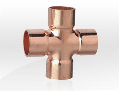 China Copper Cross Tee C x C x C, copper fitting, copper pipe fitting, ACR fitting, refrigeration copper tee for sale