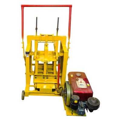 China Hotel factory direct sales high quality diesel mobile brick making machine small for sale