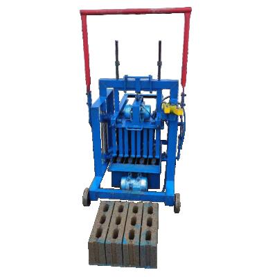 China Hotels Made In China Mobile Small Hand Press Hollow Brick Machine for sale