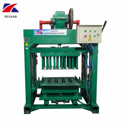 China Hotels 4-40 Semi - Automatic Block Making Machine Cement Hollow Brick Maker for sale