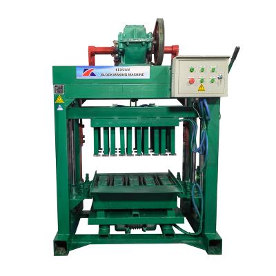 China Hotels Semi-automatic Cement Press Brick Making Machine 4-40 Manual Concrete Non-burning Brick Press for sale