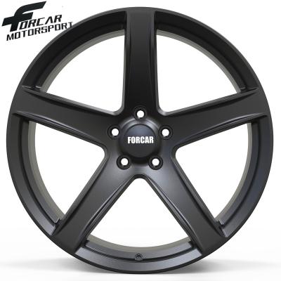 China OEM Steel Satin Black Car Wheel Aluminum Rims For Dodge Car for sale