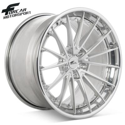 China T6061-T6 T6061 Two Piece Forged 17-26 Inch Alloy Wheel Car Aluminum Rims for sale