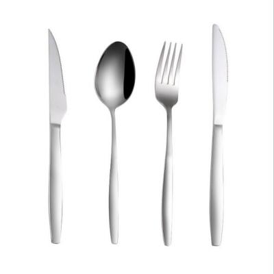 China Wedding Gifts Viable Silverware Set Stainless Steel Cutlery Sets Stock Korean 45pcs 65pcs Flatware Set for sale