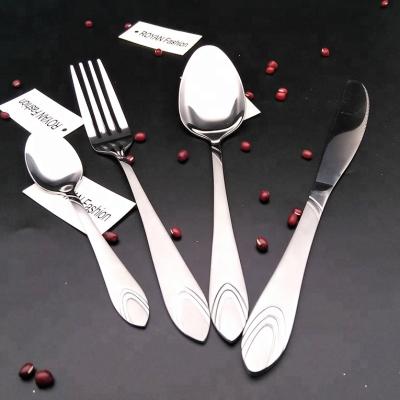 China Amazon Sustainable Success 2021 Dinnerware Sets Flatware The New Square Stainless Steel Cutlery Set for sale