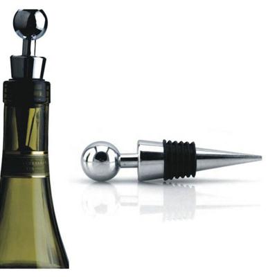 China Wholesale Customized Viable Design Promotion Cocktail Wine Accessories Bar Tools Wine Plug Wine Stopper Zinc Alloy for sale