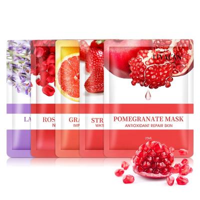 China Custom Moisturizer Moisturizer Private Label Face Care Moisturizing Facemask Organic Fruit Whitening Sheet Facial Mask for sale