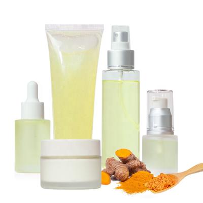 China OEM Private Label Vegan Custom Skin Care Facecare Whitening Anti-Acne Turmeric Natural Organic Skin Care Set For Women for sale