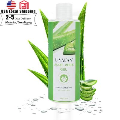 China Vera Skin Private Label 100% Pure Natural Organic Face Brightening Skin Revitalizer Calming Hydration Aloe Gel LIYALAN for sale