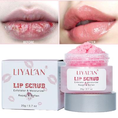 China Skin Revitalizer Skin Revitalizer Wholesales Private Label Vegan Lipscrub Moisturize Exfoliator Sugar Organic Lip Scrub Pink for sale