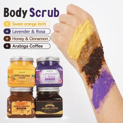 China Custom Exfoliator Private Label 100% Natural Fruit Exfoliator Skin Whitening Scrub Deep Exfoliating Cleanse Body Bath Scrub for sale