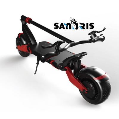 China Factory Wholesale T10-DDM 2000w Sandris Electric Scooter Long Range Unisex Adults Fast Foldable Double Motor for sale