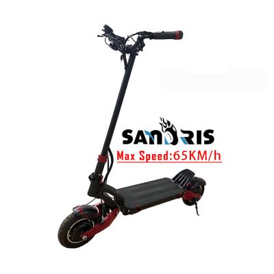 China Sandris Unisex Best T10-DDM 2000W 52V 10x Zero Off Road Adults Long Range Dual Motor Foldable Electric Scooter for sale