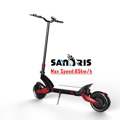 China Sandris T10-DDM long range mobility e scooter 10x wide wheel unisex foldable electric scooter adults zero for sale