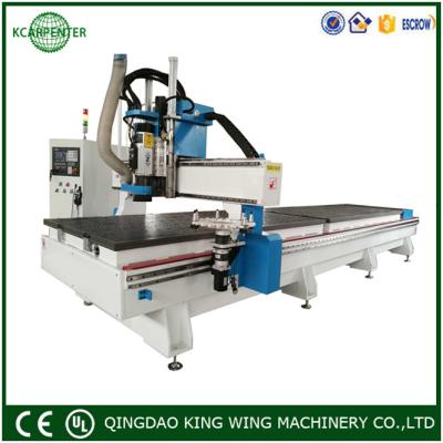 China KC2060D linear ATC CNC Router Cutting Machine for Cabinet and Aluminum soft metal for sale