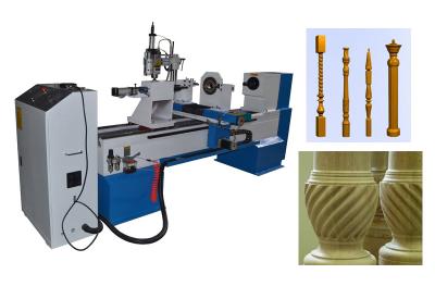 China CNC wood lathe with engraving spindle for sale