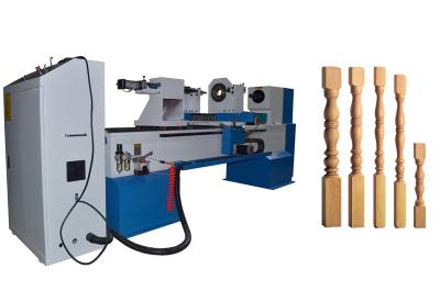 China Wood staircase making machine DSP CNC Wood Turning Lathe Max. working length 1500mm for sale