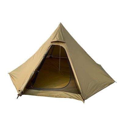 China Wholesale Outdoor Indian Pyramid Automatic Minaret Camping Tent Windproof And Rainproof Straight Tying Type for sale