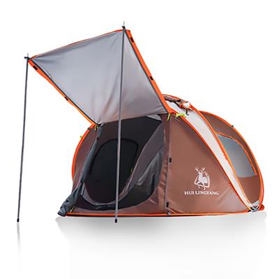 China Diagonal Bracing Type Most Affordable Single Layer Material Outdoor Camping Tent for sale