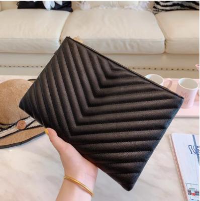 China Motion Sensing Women's Clutch Bag Fashion PU Leather Handbag For Women Autumn And Winter New Female Wallet Wire Striped Purses And Handbags for sale