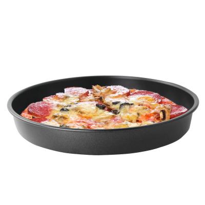 China 9inch Durable Non Stick Deep Pan Liner Aluminum Steel Pizza Making Pan Pizza Pan Baking Tray for Home Kitchen for sale