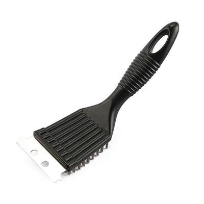 China Super Powerful Easily Cleaned BBQ Cleaner Accessories 8 Inch Grill Brush and Scraper Stainless Steel Wire Grill Brush Grill Brush Cleaner for sale