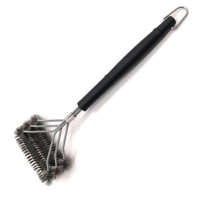 China Easily Cleaned BBQ Accessories Gifts For Men 18 Inch Grill Brush Straighten Free And Wire Combination BBQ Brush for sale