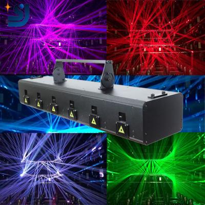 China Theme Park 6 Full Color Laser Six Beam Full Color Eyes Animation Laser Light Bar For Club DJ for sale